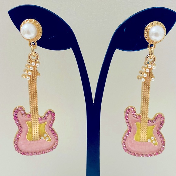 Jewelry - 3/$18 Guitar Drop Earrings